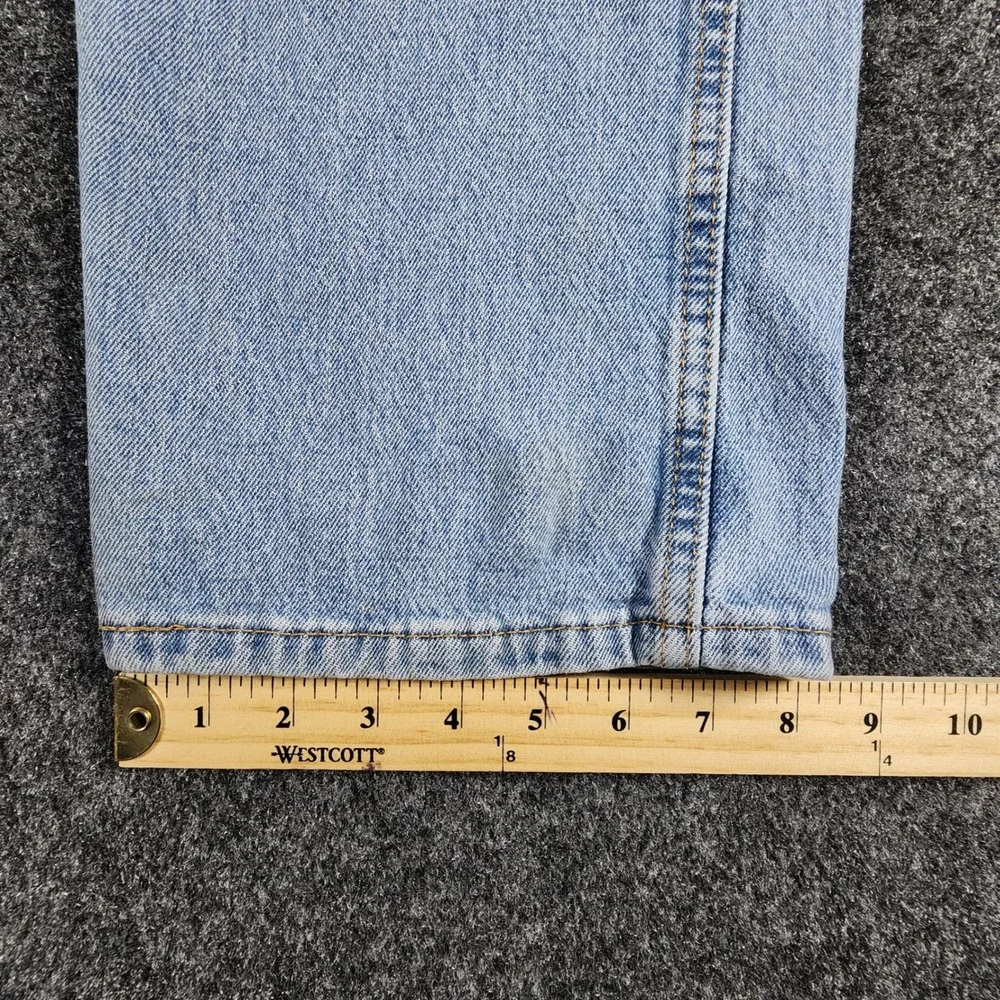 Levi's Western Fit Straight Leg Jeans Mens 36x30 Light Wash Denim